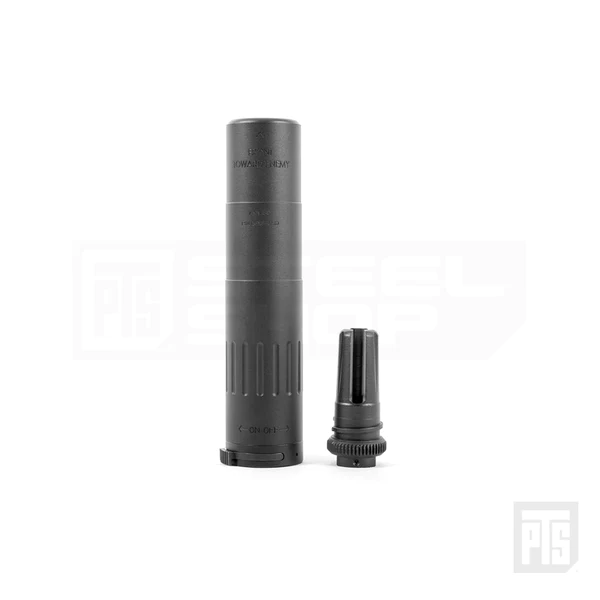 PTS Syndicate PTS MK18SD Mock Suppressor with Flash Hider 14mm CCW - Black