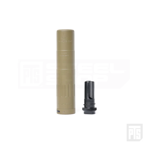 PTS Syndicate PTS MK18SD Mock Suppressor with Flash Hider 14mm CCW - Dark Earth