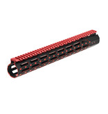 Leapers Leapers - UTG PRO® M-LOK® AR15 15" Super Slim Rail, Black & Red 2-Tone