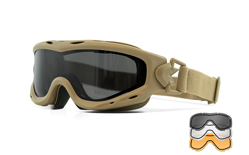 Wiley X Wiley X Spear Dual Goggle Tan