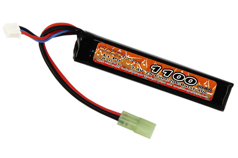 VB Power VB Power 7.4v 1100 mAh Lipo 20C Stock Tube - Tamiya