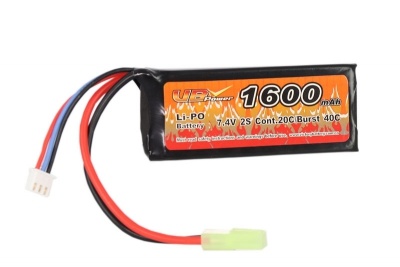 Batterie Lipo 7,4V 2200Mah 20C Type Mini + Mini Tamiya