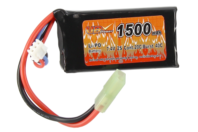 VB Power VB Power 7.4v 1500 mAh Lipo 20C Mini Type - Tamiya