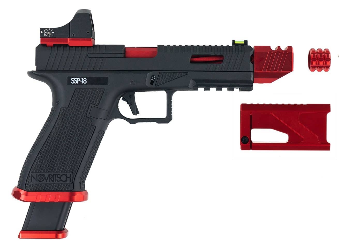 Novritsch Novritsch SSP18 Red Dot Plate V2 - Red