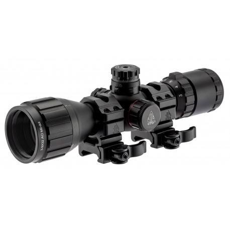 Leapers Leapers 3-9x32 1" BugBuster Scope AO RGB Mil-dot With QD Rings Black
