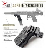 Action Army Action Army AAP01/G series Mag Extend Grip - Black