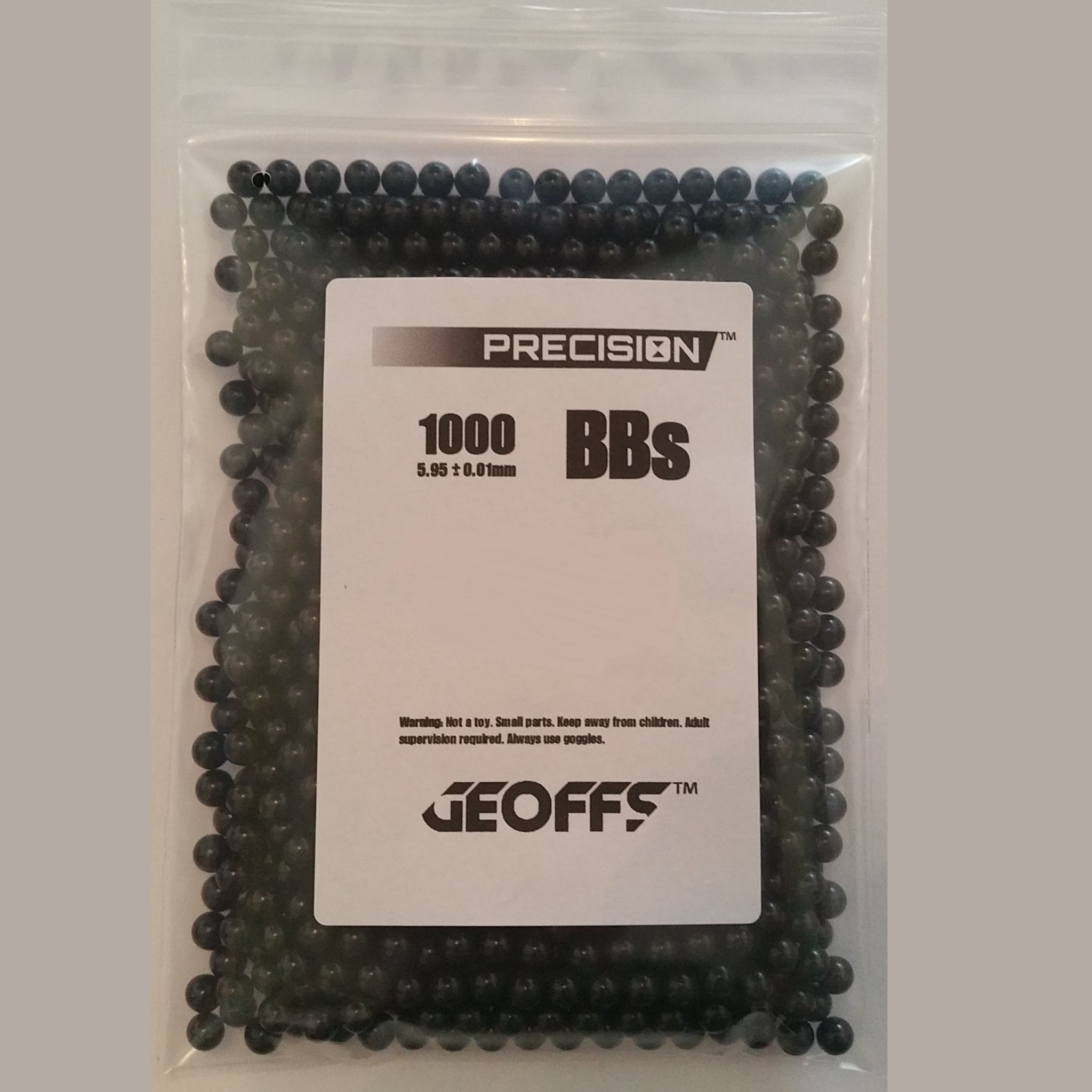 Geoffs Geoffs Natural Precision 0.32g - 1000 bio bb's - Black