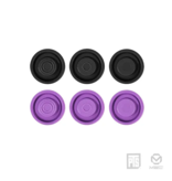 MEC MEC V Piston Head Set (6 pack) (14.2 - 14.8) - Black & Purple