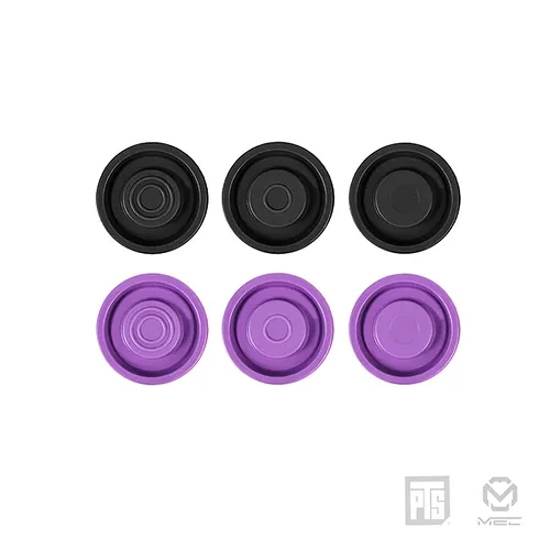 MEC MEC V Piston Head Set (6 pack) (14.2 - 14.8) - Black & Purple