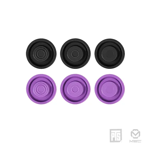 MEC MEC V Piston Head Set (6 pack) (13.4 - 13.8) - Black & Purple