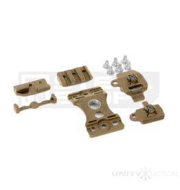 Unity Tactical Unity Tactical KNUCKL Helmet Mount (No Lanyard) - FDE