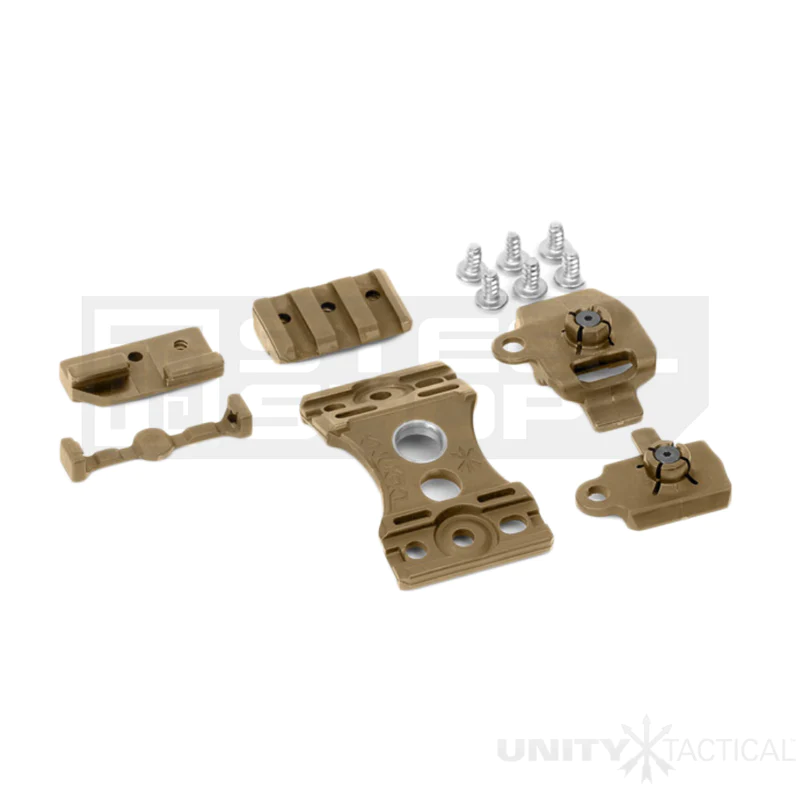 Unity Tactical Unity Tactical KNUCKL Helmet Mount (No Lanyard) - FDE