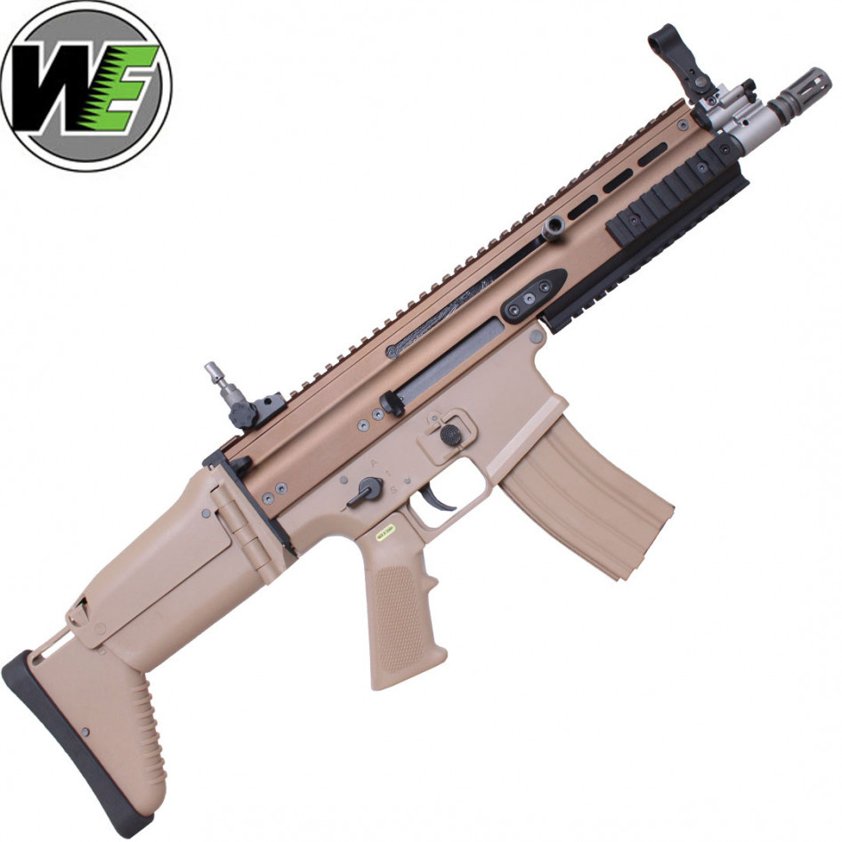 WE (WE Tech) WE SCAR-L Open Bolt GBB Desert