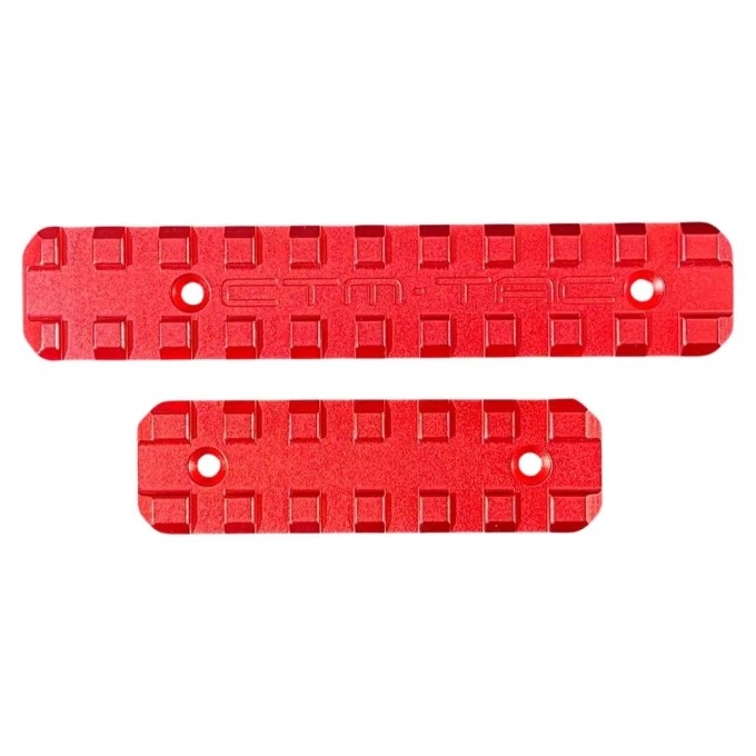 CTM Tac CTM AAP-01/C CNC Upper and Lower Picatinny Rail Set - Red