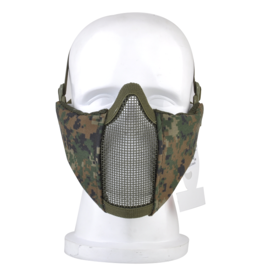 Delta Six Half Face Mesh Mask 2.0 - Digital Woodland