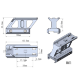 Vector Optics Vector Optics 1.0" Profile Cantilever Picatinny Riser Mount