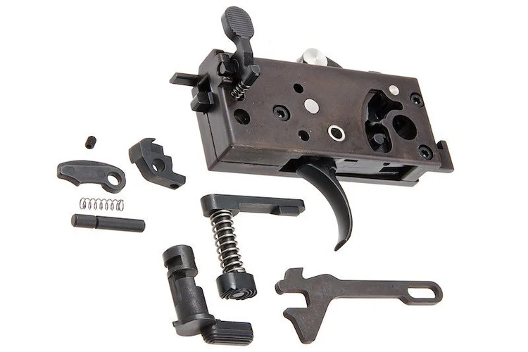 Guns Modify Guns Modify EVO Drop in Full Steel Lower Parts Set for TM/GM MWS - Zinc Box Standard Trigger