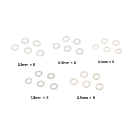 Laylax Prometheus Shim Set for AEG Gearbox, 25 set 5x 0.1mm, 0.15, 0.2mm, 0.3mm, 0.5mm
