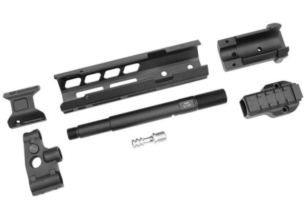 Dynamic Tactical Dytac GHK AK GBBR ION Lite Mlok Extended Handguard Full Kit (6.5 inch) - Licensed by SLR Rifleworks