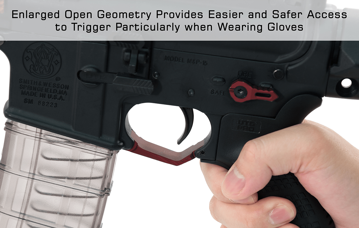 Leapers Leapers AR15 Oversized Trigger Guard - Red