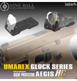 Laylax Laylax - Nine Ball AEGIS HG Sight Protector (w/Bulletproof & Mount Base) for Umarex Glock