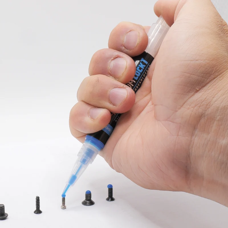 4UAD 4UANTUM LOCK Thread Adhesive Pen Removable - Blue