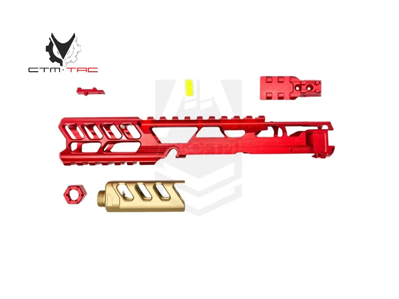 CTM Tac CTM AAP-01/C FUKU-2 CNC Upper Set -  Long CUTOUT Version - Red/Gold