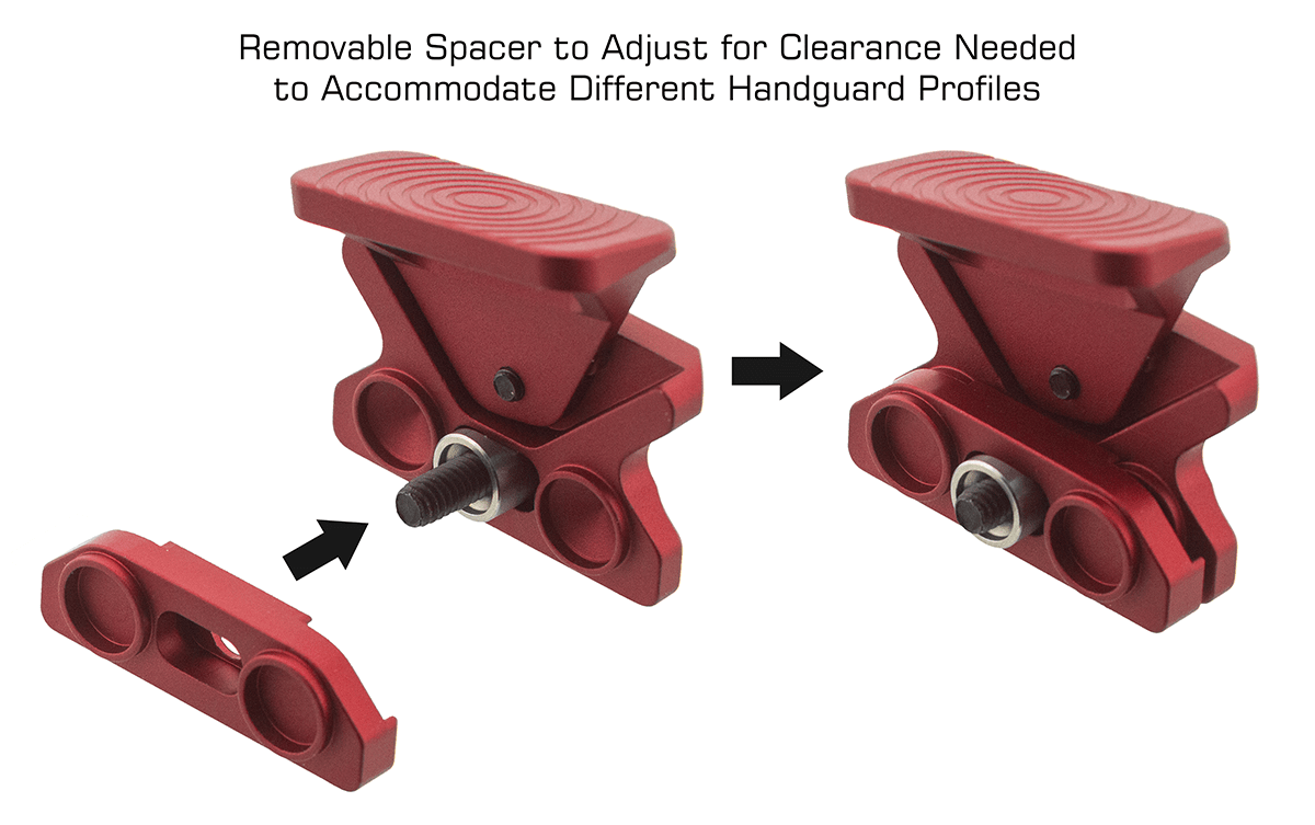 Leapers  Leapers Keymod Angled Index Mount - Red