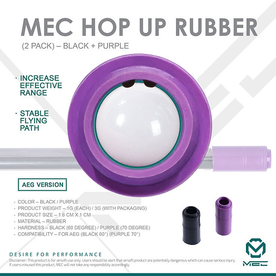 MEC MEC AEG Hop Up (2pack) - Black + Purple