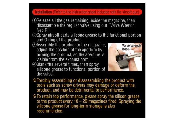 Laylax Laylax - Nine Ball High Power Valve  - MWS/Hi Capa/1911/5-7