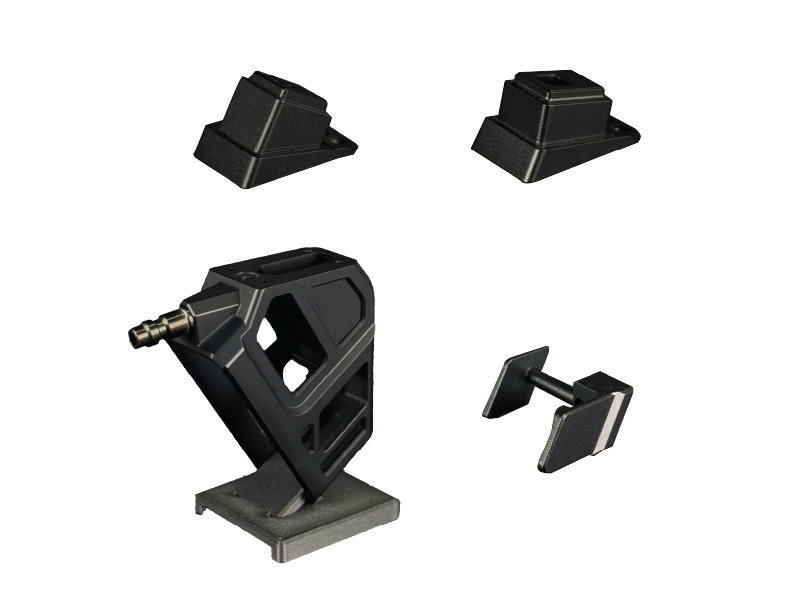 Airtac T1P CNC Angled HPA Adapter - 2 in 1 GLK + CAPA - Blackout Edition