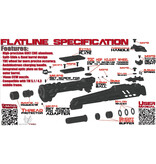 CTM Tac CTM TM Hi-Capa 5.1 CNC Aluminum Slide Flatline Split slide - Black/Grey
