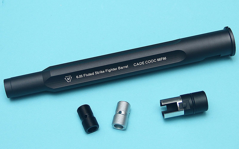 G&P G&P Strike Industries Marui MWS GBBR Fluted Outer Barrel 9.7 Inch - Black