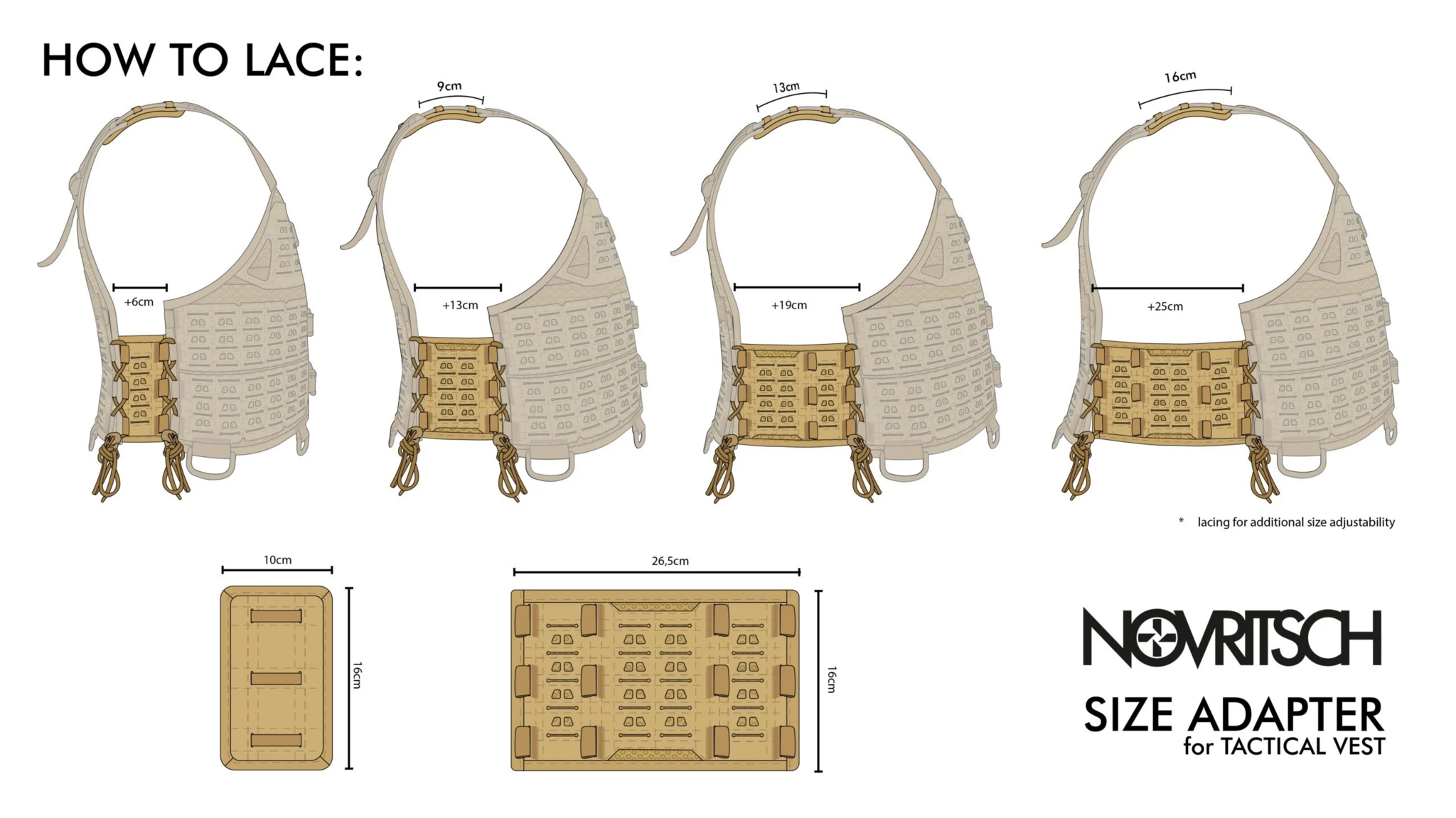 Novritsch Novritsch Tactical Vest – Size Adapters - ACP