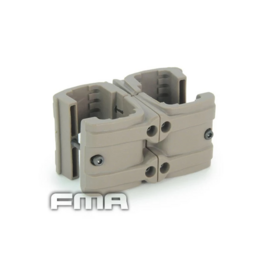 FMA FMA TMMP7 Adjustable Magazine Double Clip - Tan