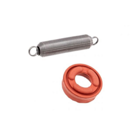 Dynamic Tactical Dytac Tokyo Marui MWS Enhanced FKM Piston Head w/ Nozzle Spring (19.1mm, 60 Degree, Red)