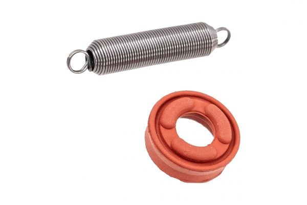 Dynamic Tactical Dytac Tokyo Marui MWS Enhanced FKM Piston Head w/ Nozzle Spring (19.1mm, 60 Degree, Red)