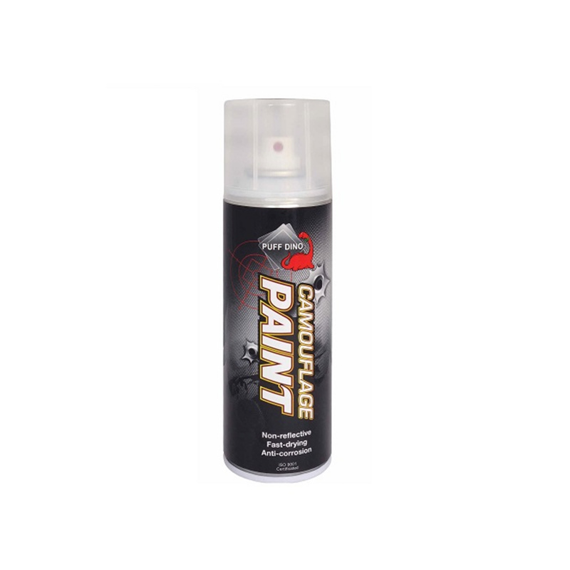 Puff Dino Puff Dino Camo Paint 220ml Flat Black