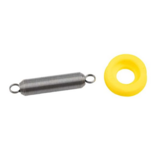 Dynamic Tactical Dytac Tokyo Marui MWS Enhanced VMQ Piston Head w/ Nozzle Spring (19.1mm, 60 Degree, Yellow)