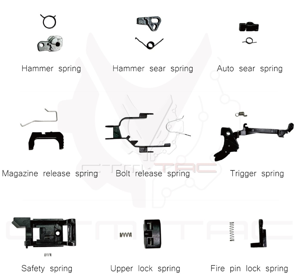 CTM Tac CTM Spare Spring Set for AAP-01 (9 Pcs)