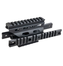Laylax Laylax/Nitro.Vo Tokyo Marui TMMP7A1 AEG/ GBB Extension Frame Rail Handguard - Black