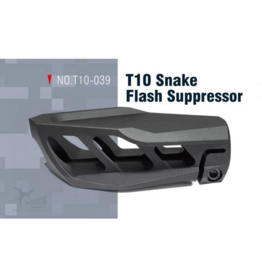 Action Army Action Army Aluminum Flash hider SNAKE T10 14-mm CCW - Black