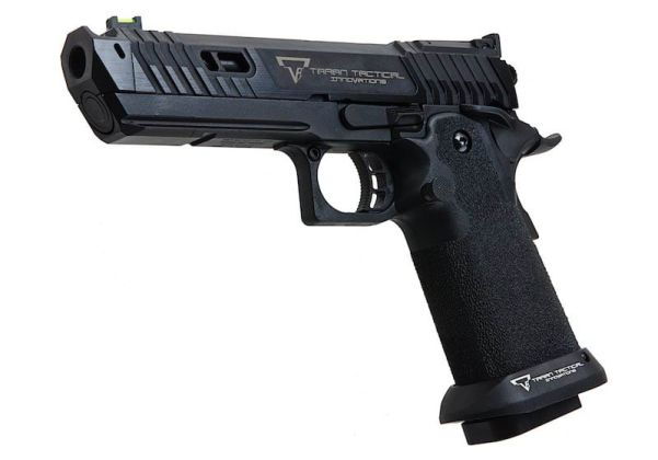 AW Custom EMG TTI John Wick 4 PIT VIPER GBB Airsoft Pistol - Blackout, Semi Auto ver. - (by AW Custom)