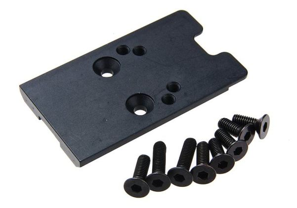 Revanchist Revanchist Airsoft Novritsch SSP5 GBB Airsoft Red Dot Plate (RMR and Vector Type) - Black
