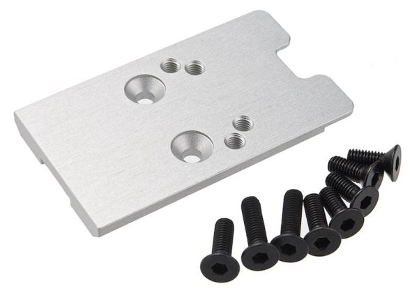 Revanchist Revanchist Airsoft Novritsch SSP5 GBB Airsoft Red Dot Plate (RMR and Vector Type) - Silver