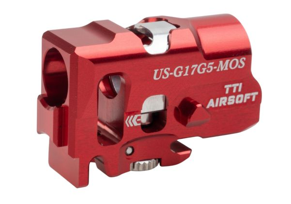TTI Airsoft TTI SRC G17 Gen5 MOS GBB Series Infinity One Piece Full CNC TDC Hop Up Chamber - Red