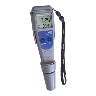 3212 ADWA, AD12, waterproof pH-meter (0,01 pH nauwkeurigheid)