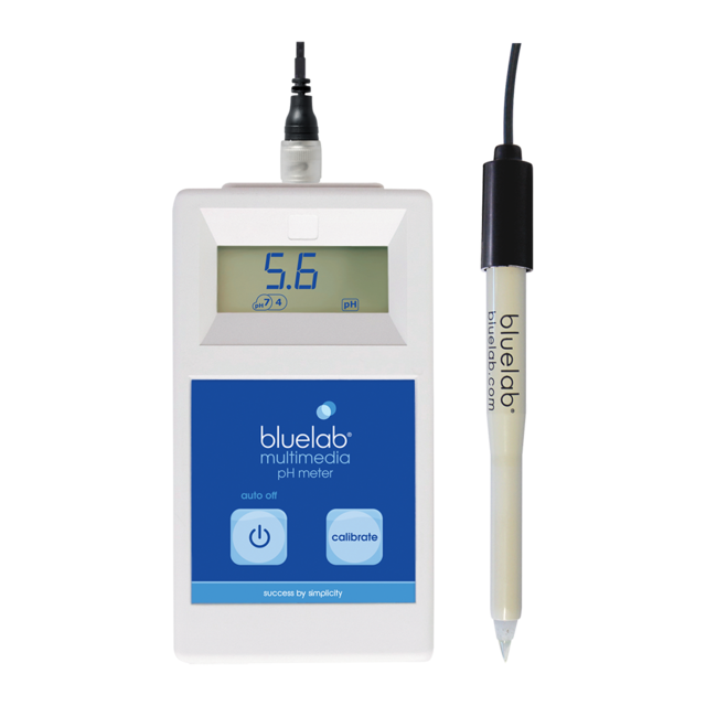 5009 Bluelab, METMULTI, Multimedia (tbv alle substraten,grond en water) pH Meter, incl Leap probe