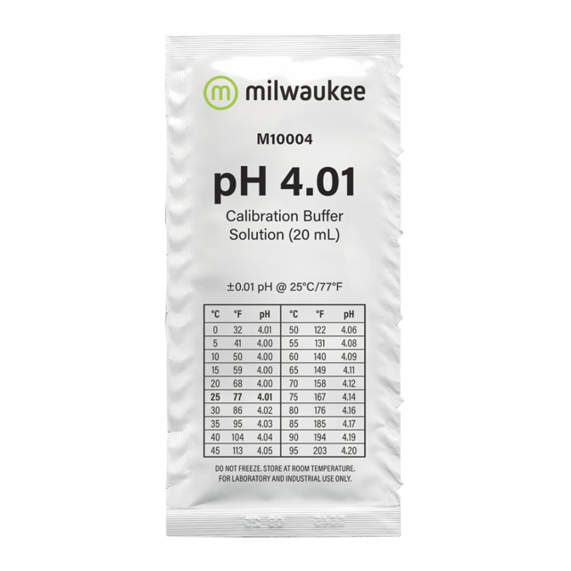 4325 Milwaukee, M10004, pH 4.01 / 25x 20ml