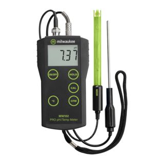 4304 Milwaukee, MW102 PRO+, pH and Temperature Meter with ATC